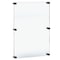 Azar Displays Floating Acrylic Wall Frame with Black Stand Off Caps 105540-BLK - alternate 1